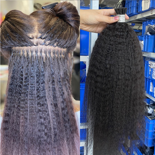 Human Hair I Tip Hair Extensions Kinky Straight | Human Hair Wig | Lace Front